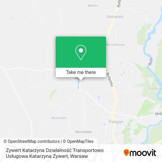 Zywert Katarzyna Działalność Transportowo Usługowa Katarzyna Zywert map