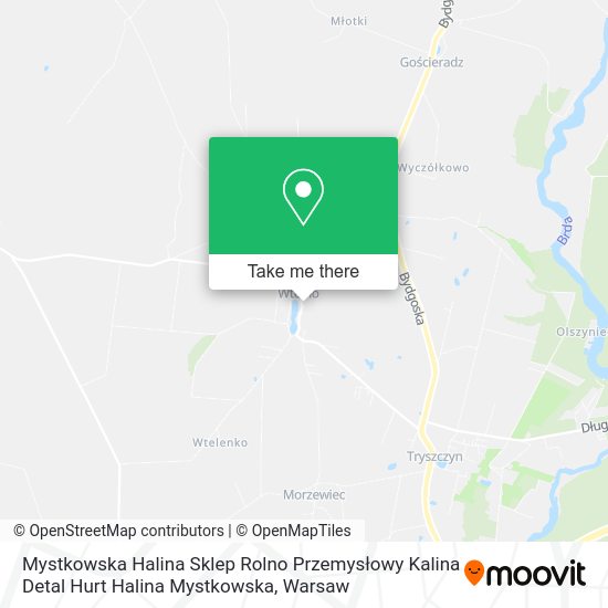 Mystkowska Halina Sklep Rolno Przemysłowy Kalina Detal Hurt Halina Mystkowska map