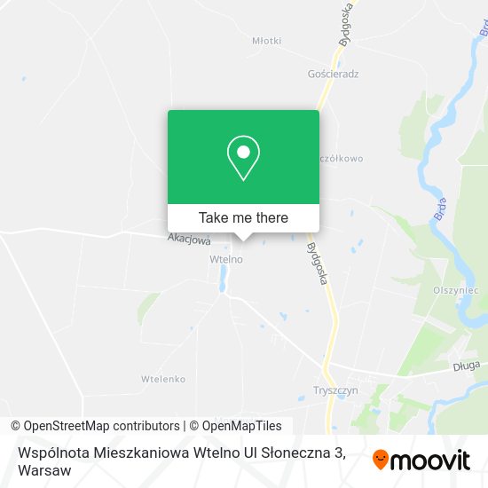 Карта Wspólnota Mieszkaniowa Wtelno Ul Słoneczna 3