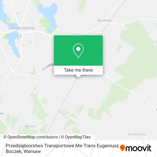 Przedsiębiorstwo Transportowe Me-Trans Eugeniusz Boczek map