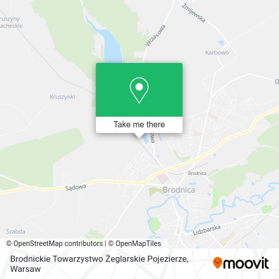 Brodnickie Towarzystwo Żeglarskie Pojezierze map