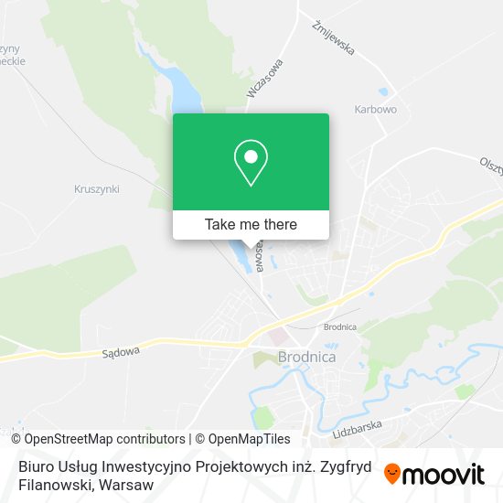 Biuro Usług Inwestycyjno Projektowych inż. Zygfryd Filanowski map