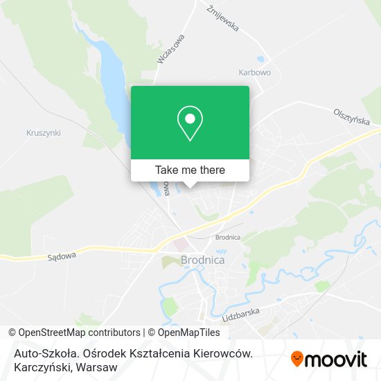 Auto-Szkoła. Ośrodek Kształcenia Kierowców. Karczyński map