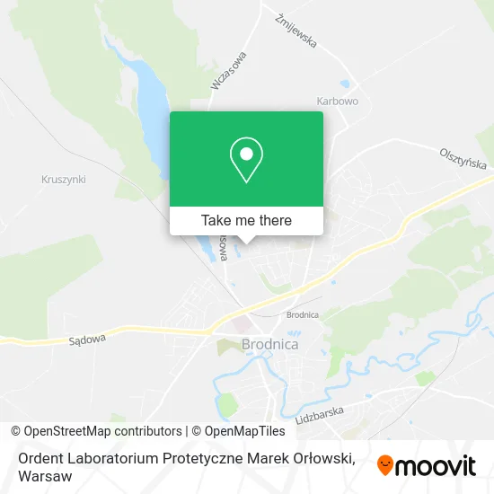 Карта Ordent Laboratorium Protetyczne Marek Orłowski