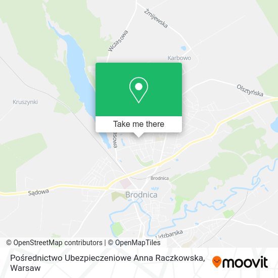 Pośrednictwo Ubezpieczeniowe Anna Raczkowska map