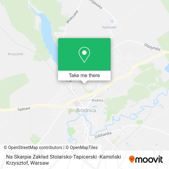 Na Skarpie Zakład Stolarsko-Tapicerski -Kamiński Krzysztof map