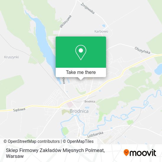 Sklep Firmowy Zakładów Mięsnych Polmeat map