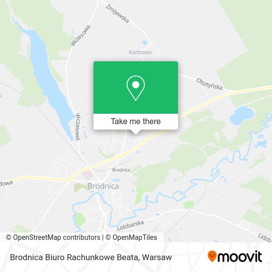 Brodnica Biuro Rachunkowe Beata map