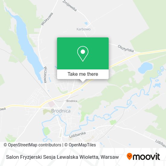 Salon Fryzjerski Sesja Lewalska Wioletta map