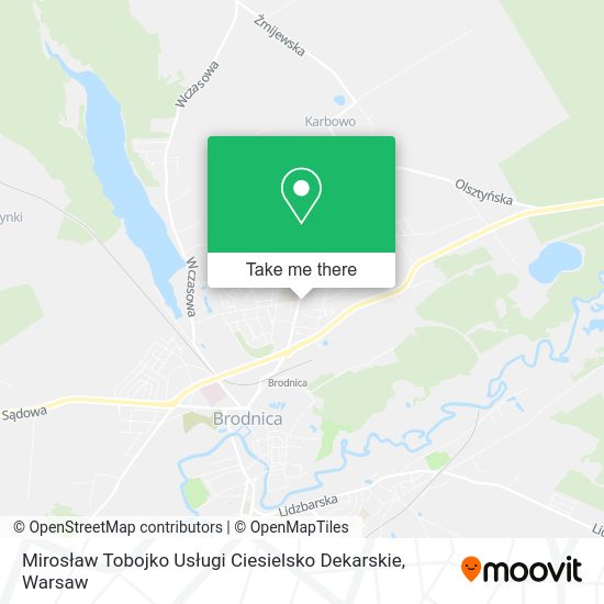 Mirosław Tobojko Usługi Ciesielsko Dekarskie map