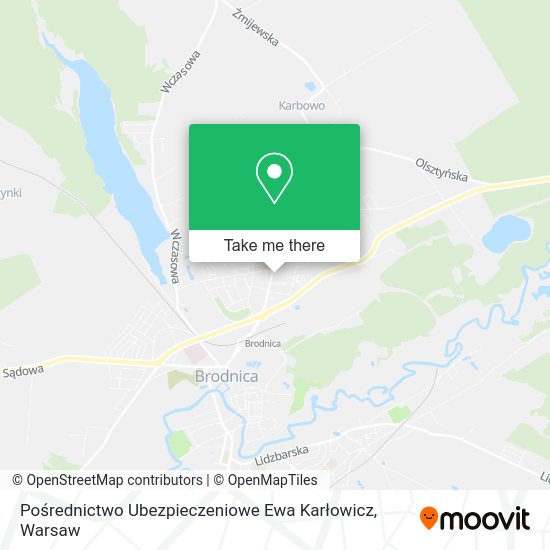 Pośrednictwo Ubezpieczeniowe Ewa Karłowicz map