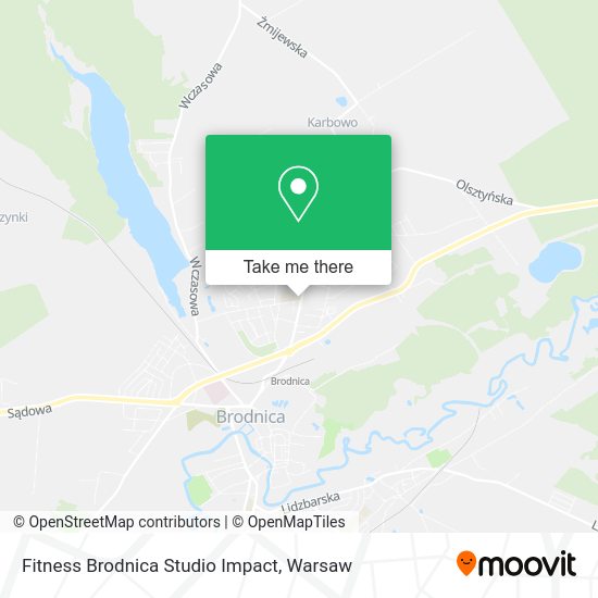 Fitness Brodnica Studio Impact map