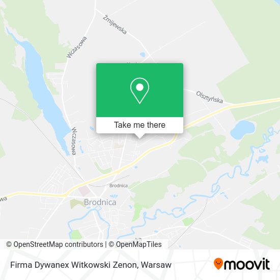 Firma Dywanex Witkowski Zenon map