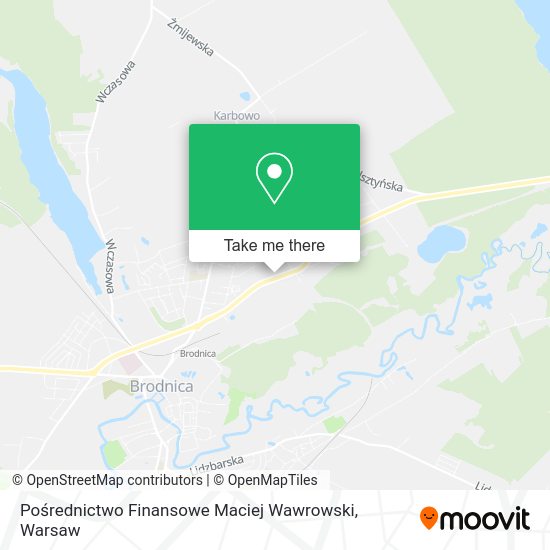 Pośrednictwo Finansowe Maciej Wawrowski map