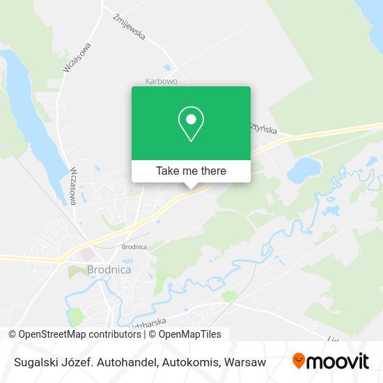 Sugalski Józef. Autohandel, Autokomis map