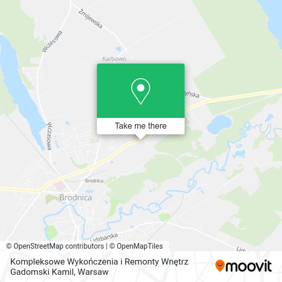 Kompleksowe Wykończenia i Remonty Wnętrz Gadomski Kamil map