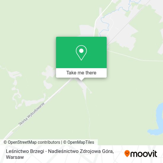 Leśnictwo Brzegi - Nadleśnictwo Zdrojowa Góra map