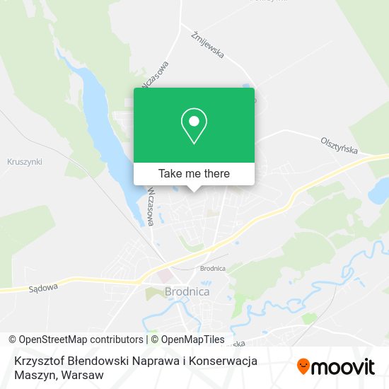 Krzysztof Błendowski Naprawa i Konserwacja Maszyn map