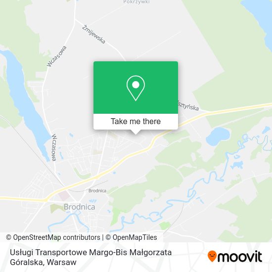 Usługi Transportowe Margo-Bis Małgorzata Góralska map