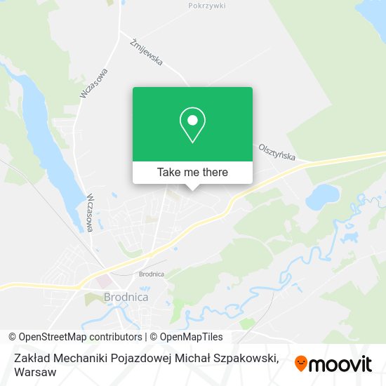 Zakład Mechaniki Pojazdowej Michał Szpakowski map