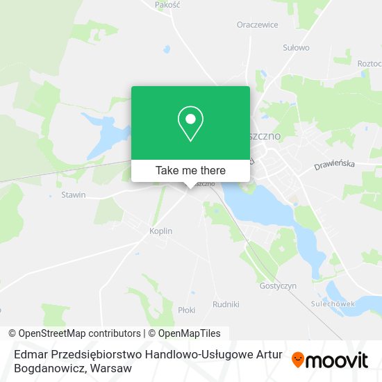 Edmar Przedsiębiorstwo Handlowo-Usługowe Artur Bogdanowicz map