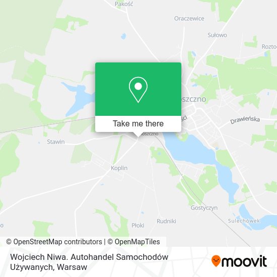 Wojciech Niwa. Autohandel Samochodów Używanych map