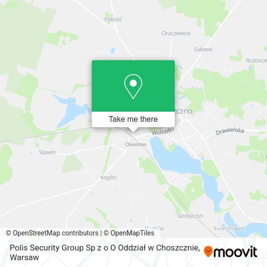 Polis Security Group Sp z o O Oddział w Choszcznie map