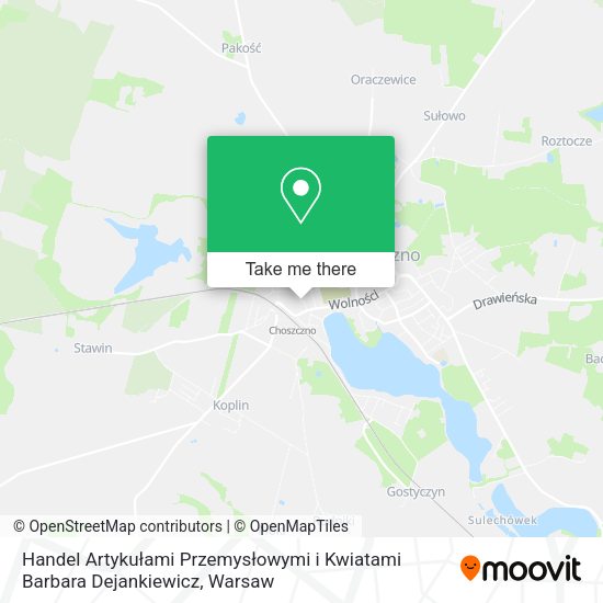 Handel Artykułami Przemysłowymi i Kwiatami Barbara Dejankiewicz map