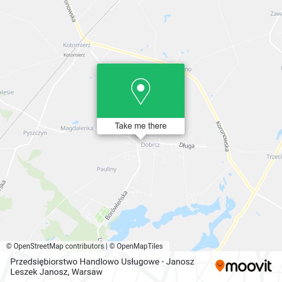 Przedsiębiorstwo Handlowo Usługowe - Janosz Leszek Janosz map