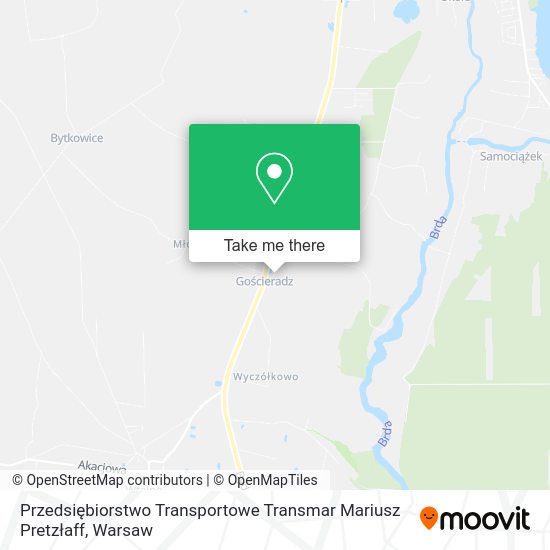 Przedsiębiorstwo Transportowe Transmar Mariusz Pretzłaff map