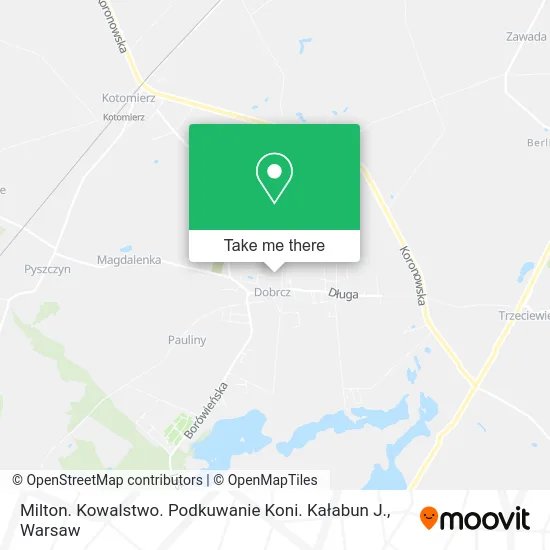 Карта Milton. Kowalstwo. Podkuwanie Koni. Kałabun J.