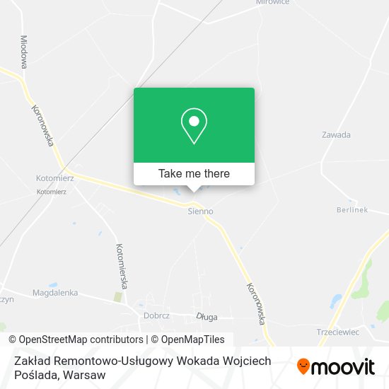 Zakład Remontowo-Usługowy Wokada Wojciech Poślada map