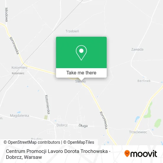 Карта Centrum Promocji Lavoro Dorota Trochowska - Dobrcz