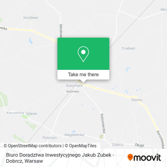 Biuro Doradztwa Inwestycyjnego Jakub Zubek - Dobrcz map