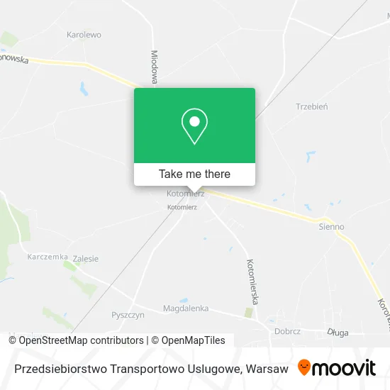 Карта Przedsiebiorstwo Transportowo Uslugowe