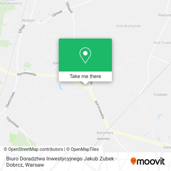 Biuro Doradztwa Inwestycyjnego Jakub Zubek - Dobrcz map