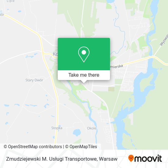 Zmudziejewski M. Usługi Transportowe map