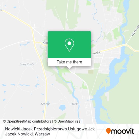 Nowicki Jacek Przedsiębiorstwo Usługowe Jck Jacek Nowicki map