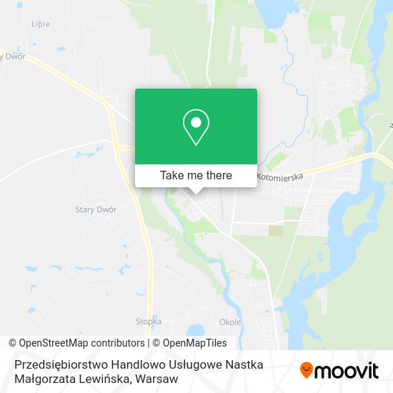 Przedsiębiorstwo Handlowo Usługowe Nastka Małgorzata Lewińska map