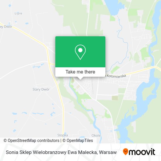 Sonia Sklep Wielobranzowy Ewa Malecka map