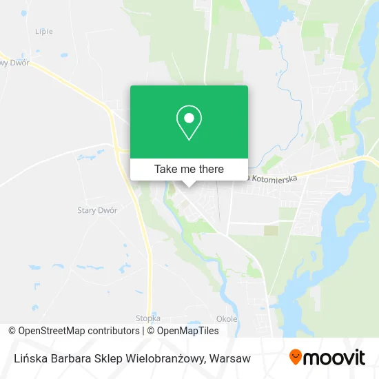 Карта Lińska Barbara Sklep Wielobranżowy