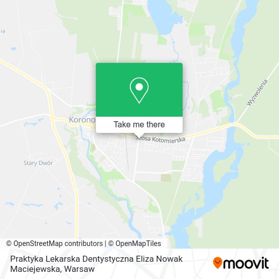 Praktyka Lekarska Dentystyczna Eliza Nowak Maciejewska map