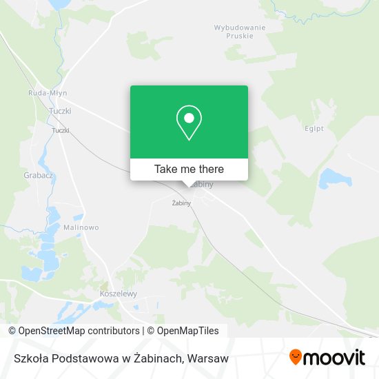 Szkoła Podstawowa w Żabinach map