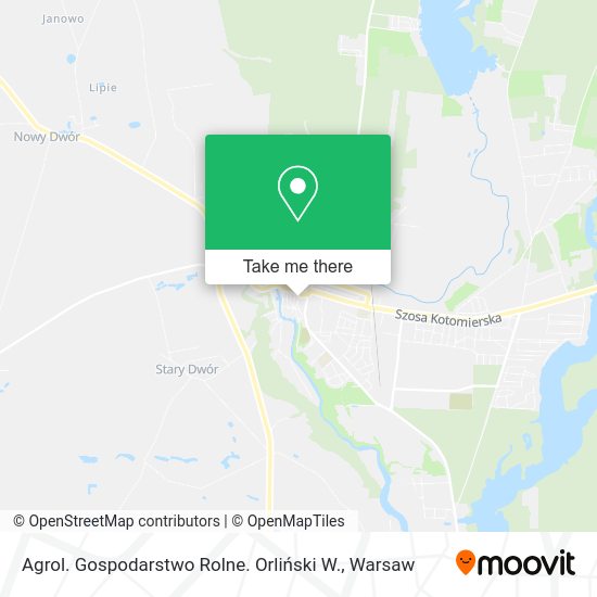 Agrol. Gospodarstwo Rolne. Orliński W. map