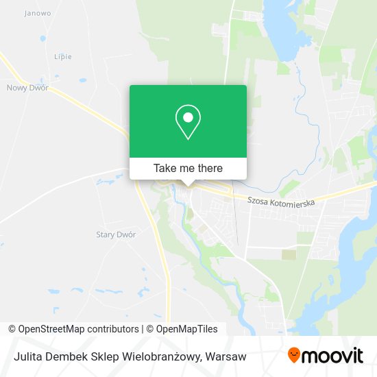 Julita Dembek Sklep Wielobranżowy map