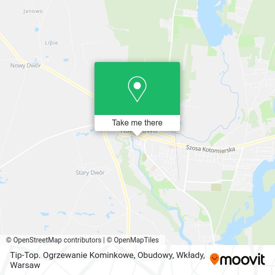 Tip-Top. Ogrzewanie Kominkowe, Obudowy, Wkłady map