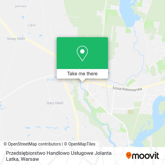 Przedsiębiorstwo Handlowo Usługowe Jolanta Latka map