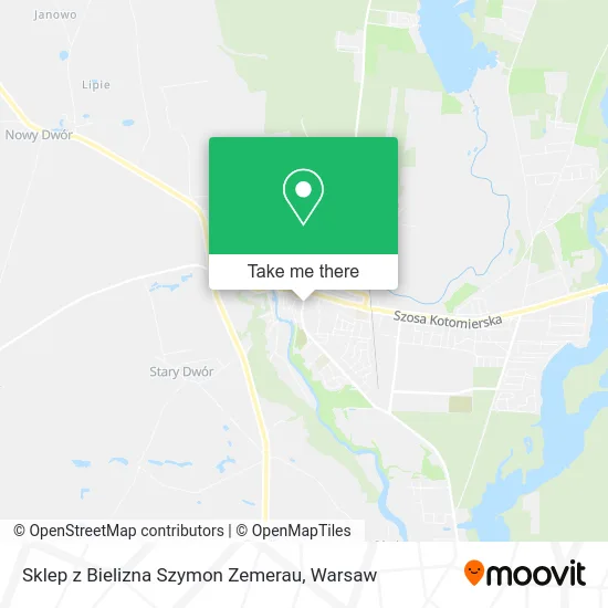 Карта Sklep z Bielizna Szymon Zemerau