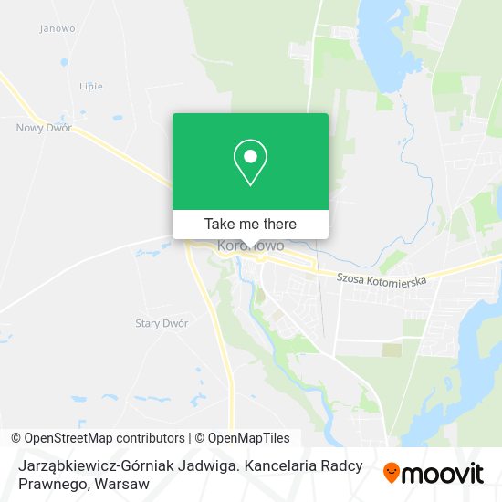 Jarząbkiewicz-Górniak Jadwiga. Kancelaria Radcy Prawnego map