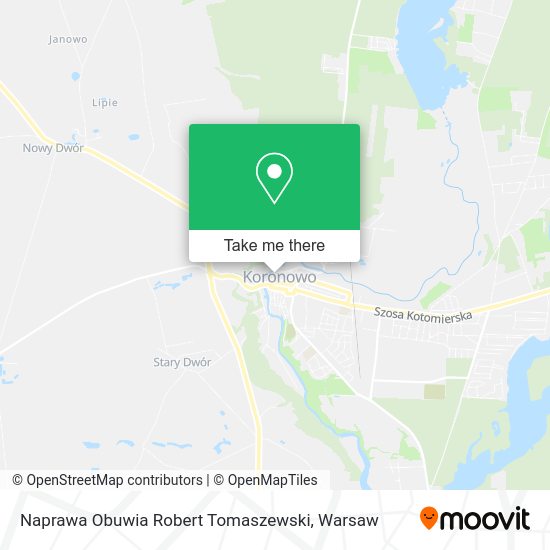 Naprawa Obuwia Robert Tomaszewski map